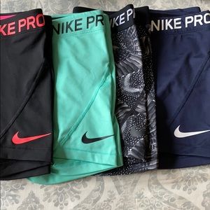 SET OF 5 NIKE PRO SPANDEX